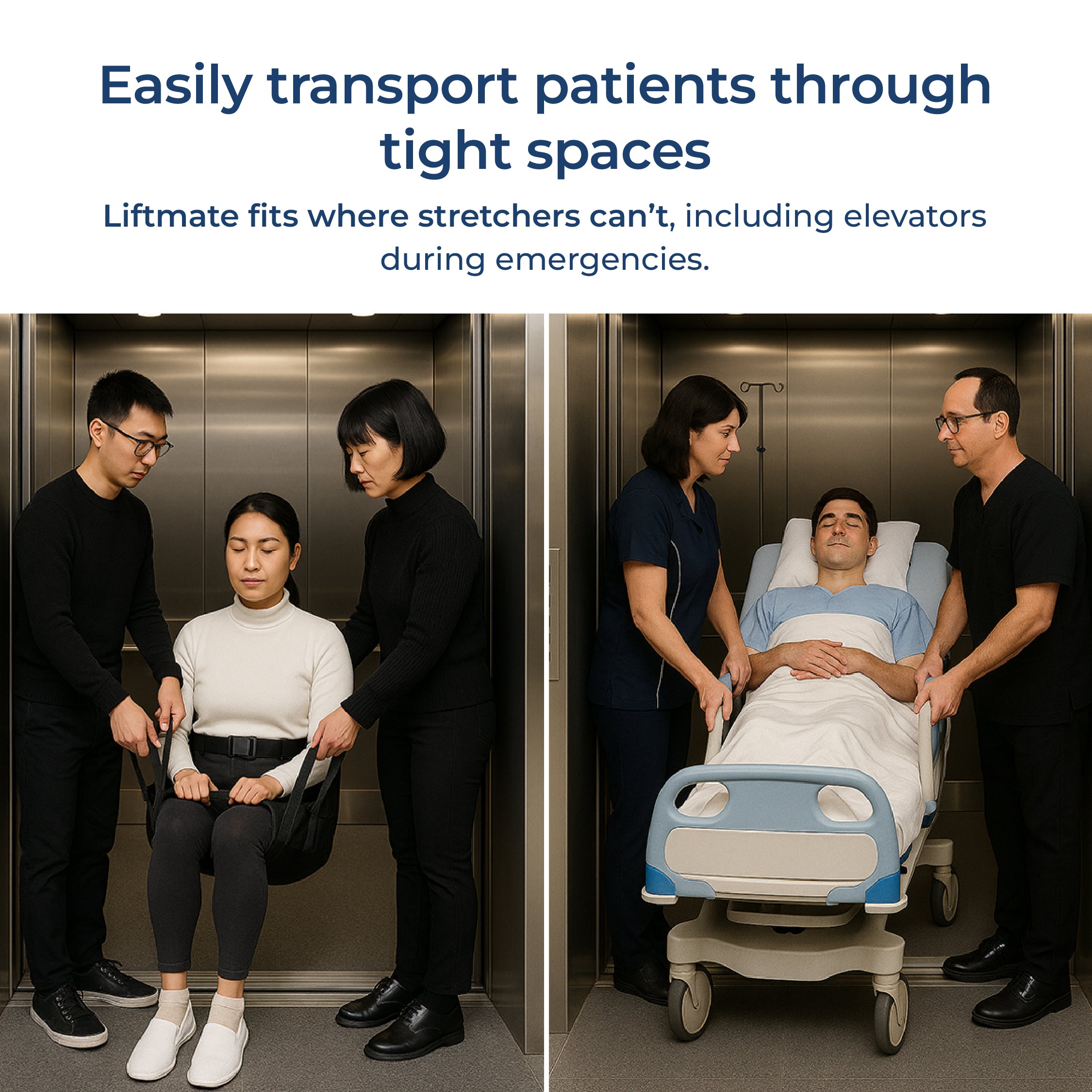 LiftMate Patient Transfer Sling with Safety Harness | Elderly Lifting Belt for Bed to Wheelchair Transfer | Mobility Aid for Senior Care, Disabled, Hospitals, Caregivers – 120kg Support