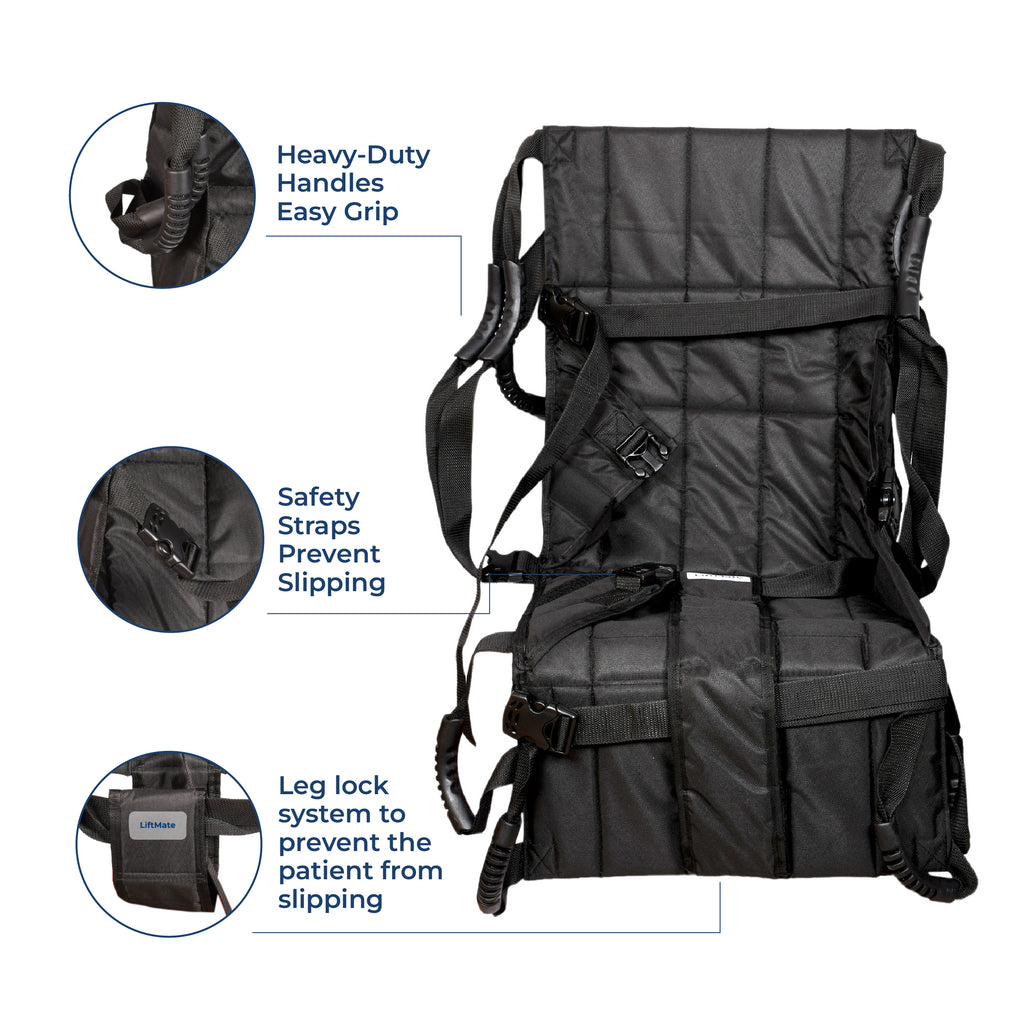 LiftMate PRO Clinical Transfer Belt | Medical-Grade Patient Lifting Aid for Physiotherapists, Hospitals & Caregivers | 360° Safety Harness | 120kg Capacity