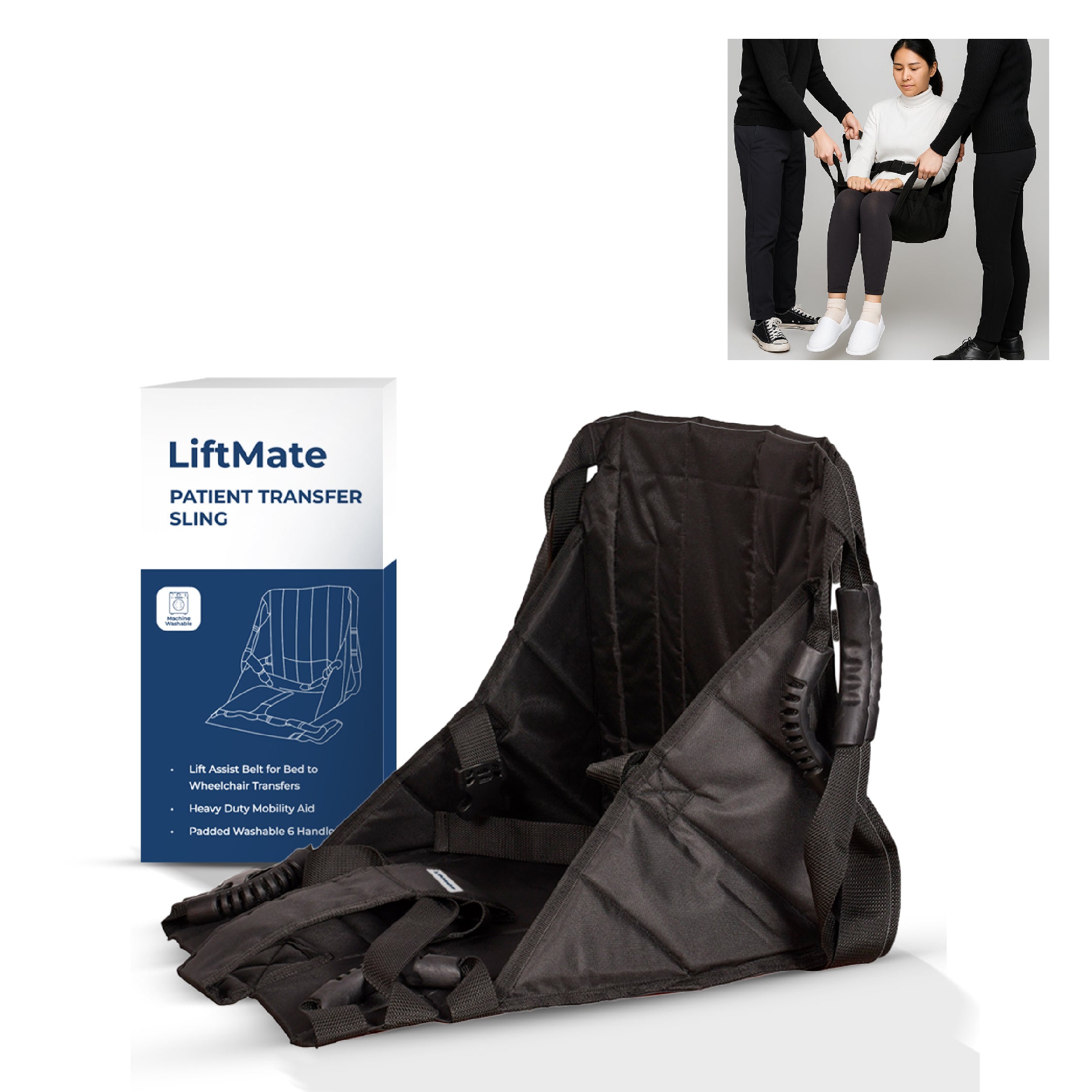 LiftMate Patient Transfer Sling with Leg Lock System