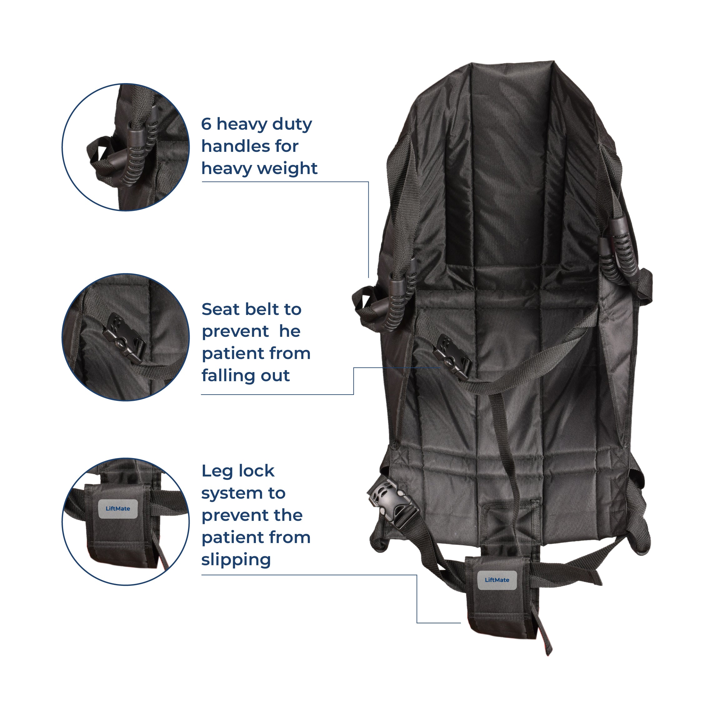 LiftMate Patient Transfer Sling with Leg Lock System