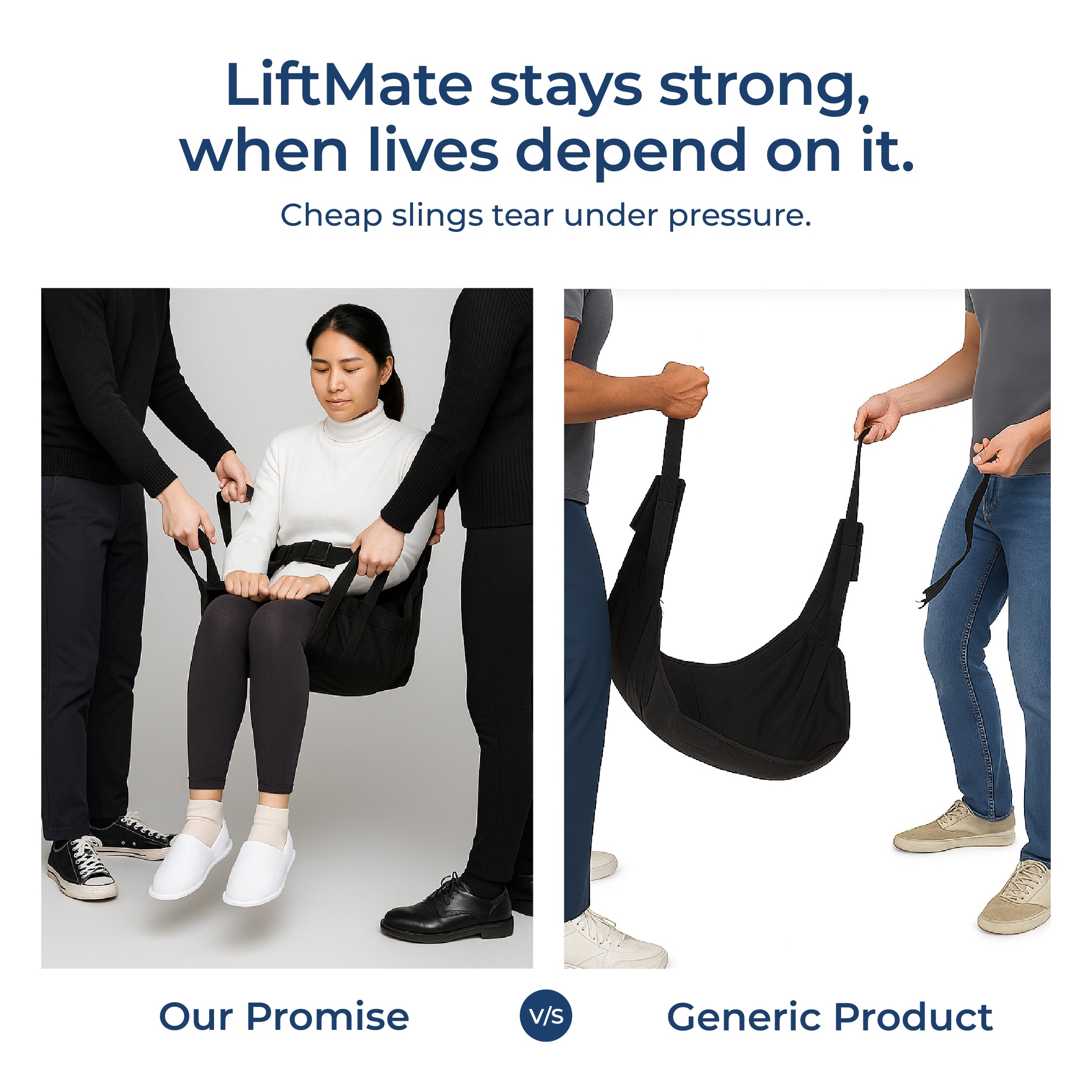 LiftMate Patient Transfer Sling with Leg Lock System